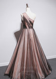 vigocouture-Blush One Shoulder Organza Prom Dress 20660-Prom Dresses-vigocouture-