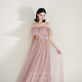 vigocouture-Blush Spaghetti Strap Prom Dress 20699-Prom Dresses-vigocouture-