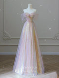 vigocouture-Blush Sparkly Sequin Prom Dresses Off the Shoulder Evening Dresses 21442-Prom Dresses-vigocouture-Blush-US2-