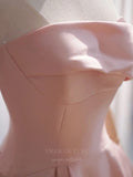 vigocouture-Blush Strapless Maxi Prom Dress 20632-Prom Dresses-vigocouture-
