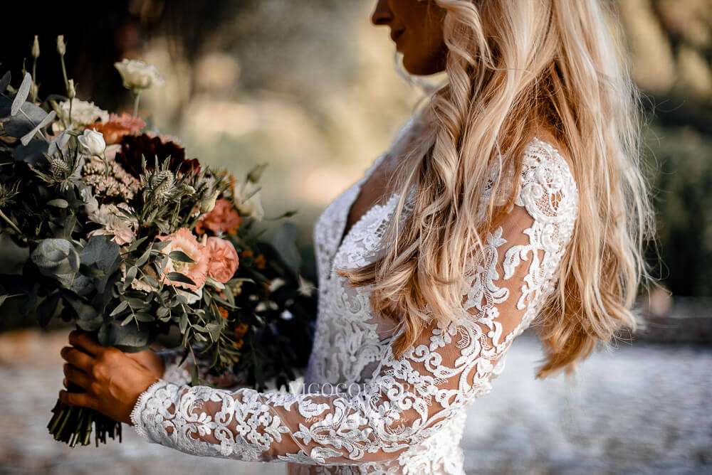 vigocouture Lace Applique Wedding Dresses Mermaid Boho Bridal Gown W0092 Ivory / US12