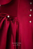 vigocouture-Burgundy Off the Shoulder Formal Dress A-Line Prom Dresses 21670-Prom Dresses-vigocouture-