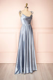 vigocouture-Burgundy Spaghetti Strap Prom Dress 20576-Prom Dresses-vigocouture-