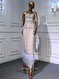 vigocouture-Cape Sleeve Formal Dresses Beaded Evening Dresses 21520-Prom Dresses-vigocouture-