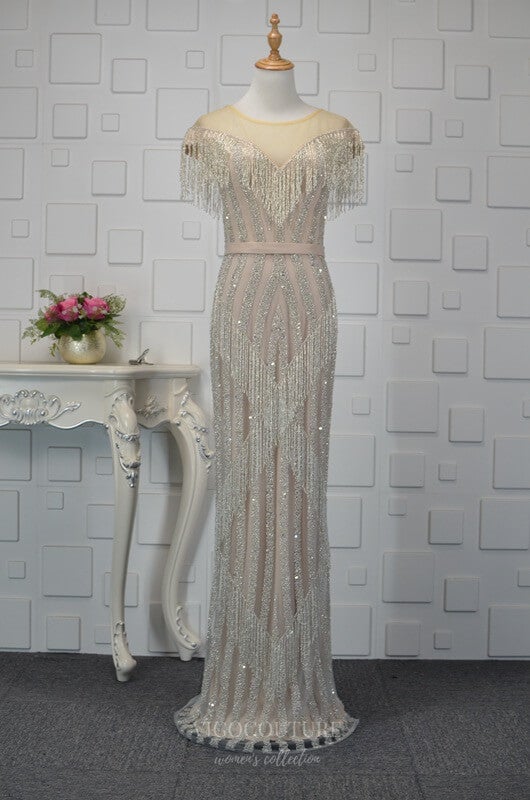 vigocouture-Champagne Beaded Mermaid Prom Dresses 20757-Prom Dresses-vigocouture-Champagne-US2-