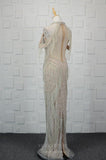 vigocouture-Champagne Beaded Mermaid Prom Dresses 20758-Prom Dresses-vigocouture-