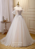 vigocouture-Cute Spaghetti Strap Formal Dresses Lace Applique Prom Dresses 21607-Prom Dresses-vigocouture-