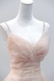 Elegant Blush Prom Dress with Sweetheart Neck and Beaded Spaghetti Strap 22310-Prom Dresses-vigocouture-Blush-Custom Size-vigocouture