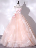 Elegant Pink Strapless Prom Ball Gown 22309-Prom Dresses-vigocouture-Pink-Custom Size-vigocouture