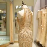vigocouture-Gold Mermaid Beaded Prom Dress 20252-Prom Dresses-vigocouture-
