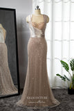 Gorgeous Pink Beaded Mermaid Prom Dress with Removable Cape Sleeve 22257-Prom Dresses-vigocouture-Pink-US2-vigocouture
