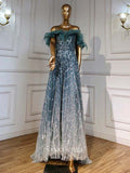 vigocouture-Gradient Beaded Formal Dresses Off the Shoulder Evening Dresses 21531-Prom Dresses-vigocouture-Gradient-US2-