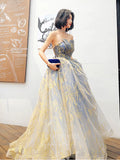 Gradient Strapless Sparkly Tulle Prom Dress 20916