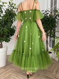 vigocouture-Green 3D Floral Hoco Dresses Spaghetti Strap Maxi Dresses hc167-Prom Dresses-vigocouture-