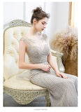 vigocouture-Grey Mermaid Beaded Prom Dress 20262-Prom Dresses-vigocouture-Grey-US2-