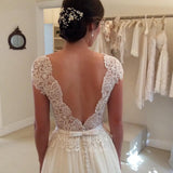 vigocouture-Ivory Lace Applique Wedding Dresses w0012-Wedding Dresses-vigocouture-