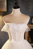 vigocouture-Ivory Strapless Homecoming Dresses Cute Graduation Dresses hc154-Prom Dresses-vigocouture-