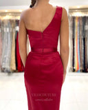 vigocouture-Knee Length Bodycon Prom Dress Satin Short Formal Dress 20847-Prom Dresses-vigocouture-