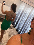 vigocouture-Lace Applique Homecoming Dresses Spaghetti Strap Bodycon Dresses hc014-Prom Dresses-vigocouture-