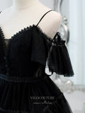 vigocouture-Lace Applique Homecoming Dresses Spaghetti Strap Dama Dresses hc132-Prom Dresses-vigocouture-