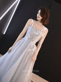 vigocouture-Lace Applique Homecoming Dresses Spaghetti Strap Maxi Dresses hc100-Prom Dresses-vigocouture-