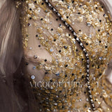 vigocouture-Lace Applique Prom Dresses A-line Prom Gown 20282-Prom Dresses-vigocouture-