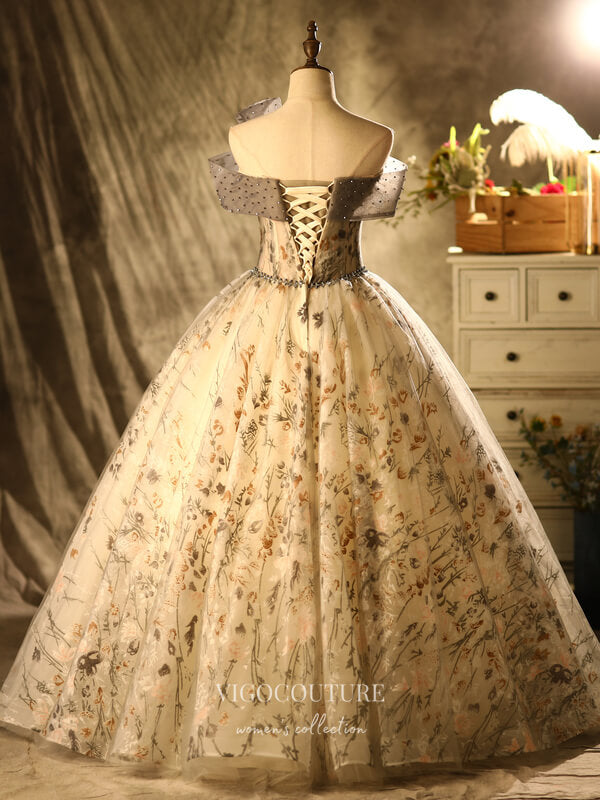 vigocouture-Lace Applique Quinceanera Dresses Off the Shoulder Sweet 16 Dresses 21398-Prom Dresses-vigocouture-