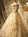 vigocouture-Lace Applique Quinceanera Dresses Off the Shoulder Sweet 16 Dresses 21398-Prom Dresses-vigocouture-