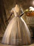 vigocouture-Lace Applique Quinceanera Dresses Sparkly Tulle Sweet 16 Dresses 21401-Prom Dresses-vigocouture-