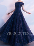 vigocouture-Lace Prom Dress 2022 Off the Shoulder Prom Gown-Prom Dresses-vigocouture-