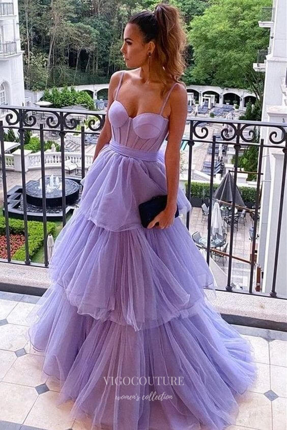 Flower Fairy Lavender Prom Dresses 2021 Ball Gown Off-The-Shoulder Sequins  Lace Flower Appliques Backless Bell sleeves Floor-Length / Long Formal  Dresses