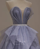 Lavender Sparkly Tulle Prom Dresses Strapless Evening Dress 21823B-Prom Dresses-vigocouture-Lavender-US2-vigocouture