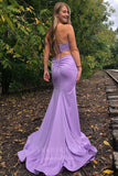 vigocouture-Lavender Strapless Satin Prom Dress 20372-Prom Dresses-vigocouture-