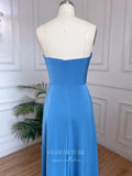 Light Blue Beaded Convertible Prom Dresses Sheath Mother of the Bride Dress 22116-Prom Dresses-vigocouture-Light Blue-US2-vigocouture