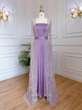 Light Blue Beaded Convertible Prom Dresses Sheath Mother of the Bride Dress 22116-Prom Dresses-vigocouture-Lavender-US2-vigocouture