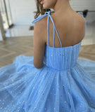 vigocouture-Light Blue Homecoming Dress Maxi Hoco Dress hc016-Prom Dresses-vigocouture-