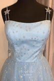 Light Blue Starry Tulle Prom Dresses Spaghetti Strap Evening Dress 22009-Prom Dresses-vigocouture-Light Blue-US2-vigocouture