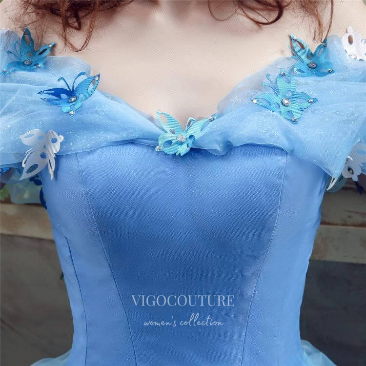 Light Blue Tulle Prom Dresses Off the Shoulder Butterfly Formal Gown 21815-Prom Dresses-vigocouture-Light Blue-US2-vigocouture