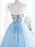 Light Blue Tulle Prom Dresses Spaghetti Strap Formal Dress 22064-Prom Dresses-vigocouture-Light Blue-US2-vigocouture