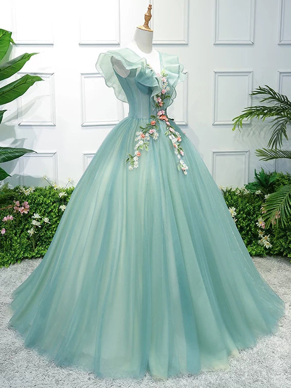 Ball Gown Dresses For Flowergirls With Big Bow Back Tulle Kids Wedding Dress  Lace Long Sleeves Sheer Girls Pageant Gowns From Newdeve, $82.02 |  DHgate.Com