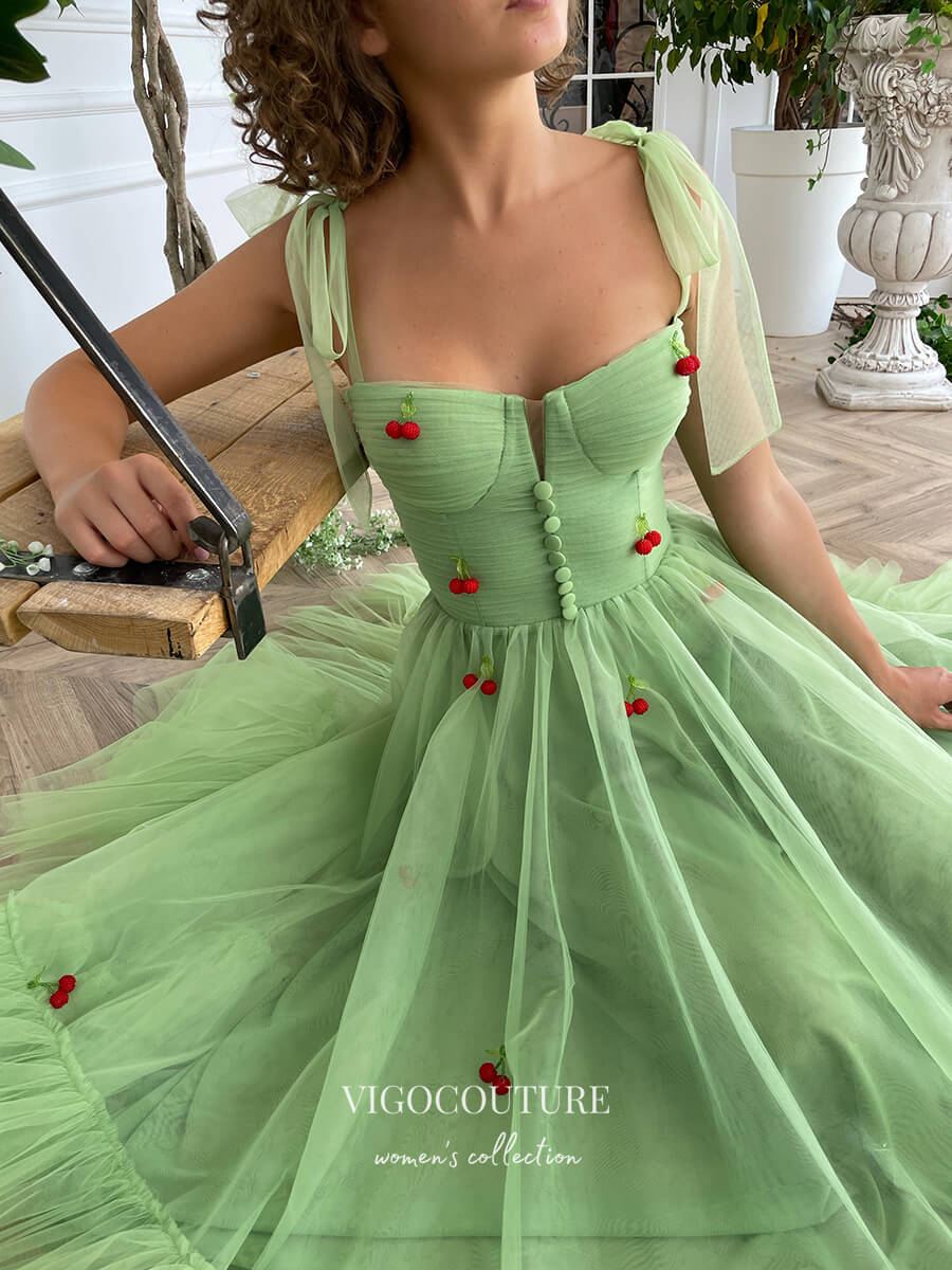 vigocouture-Light Green Hoco Dresses Spaghetti Strap Maxi Dresses hc157-Prom Dresses-vigocouture-