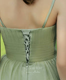 Light Green Tulle Prom Dresses Spaghetti Strap Evening Dress 21818-Prom Dresses-vigocouture-Light Green-US2-vigocouture