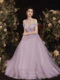 vigocouture-Mauve Off the Shoulder Beaded Prom Dress 20733-Prom Dresses-vigocouture-Mauve-US2-