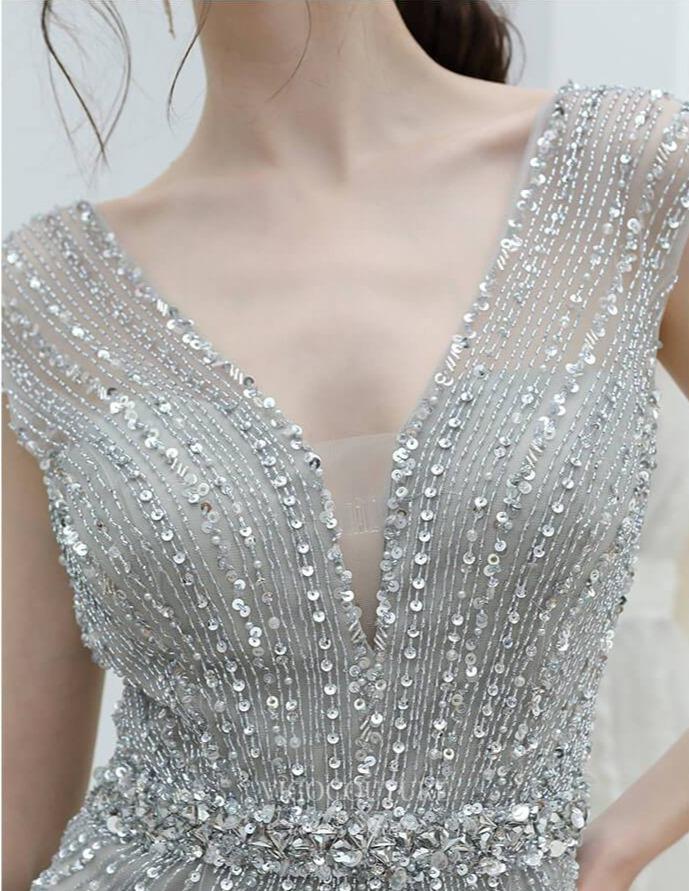 vigocouture-Mermaid Beaded Prom Dress 20219-Prom Dresses-vigocouture-