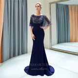 vigocouture-Mermaid Formal Dresses Beaded Evening Dresses-Prom Dresses-vigocouture-Blue-US2-