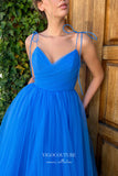 vigocouture-Midi Length Hoco Dresses Spaghetti Strap Homecoming Dresses hc225-Prom Dresses-vigocouture-