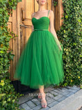 vigocouture-Midi Length Hoco Dresses Spaghetti Strap Homecoming Dresses hc226-Prom Dresses-vigocouture-