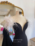 vigocouture-Feather Mermaid Prom Dresses Sweetheart Neck Formal Dresses 21556-Prom Dresses-vigocouture-