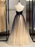 vigocouture-Ombre Off the Shoulder Prom Dress 2022 Sparkly Tulle Formal Dress 20551-Prom Dresses-vigocouture-