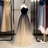 vigocouture-Ombre Off the Shoulder Prom Dress 2022 Sparkly Tulle Formal Dress 20551-Prom Dresses-vigocouture-
